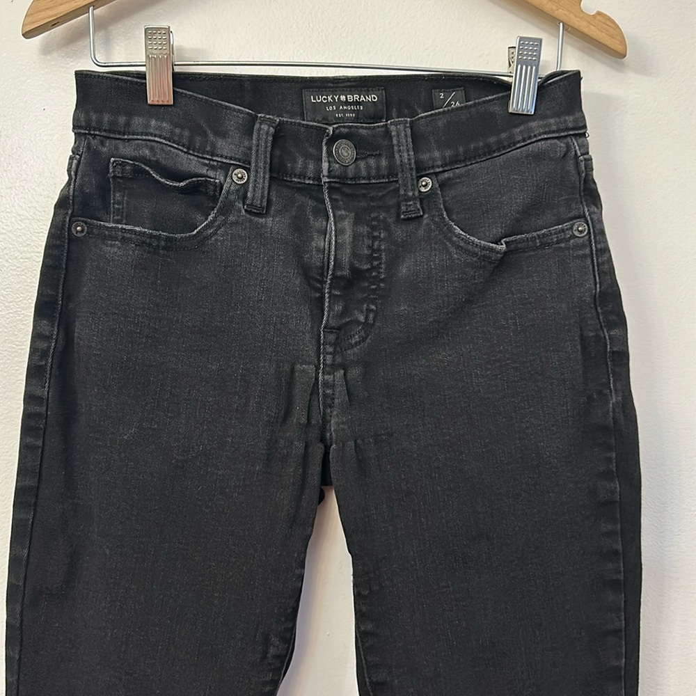 Lucky Black Jeans Mid Rise Skinny Ava